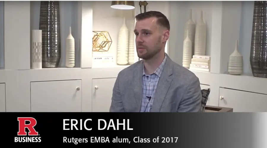 Rutgers Executive MBA alum Eric Dahl.