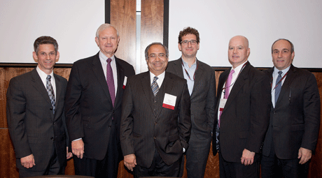 Darius Paliai with speakers from Rutgers Financial Institutions Conference