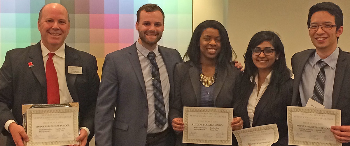 MBA students win Ten Plus Supply Chain Challenge | Rutgers Business School