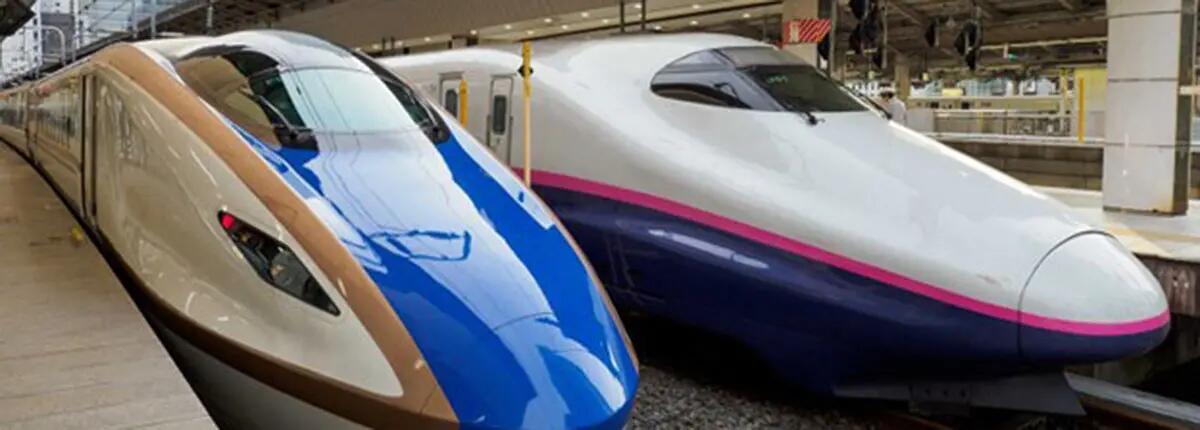 bullet trains in Japan 