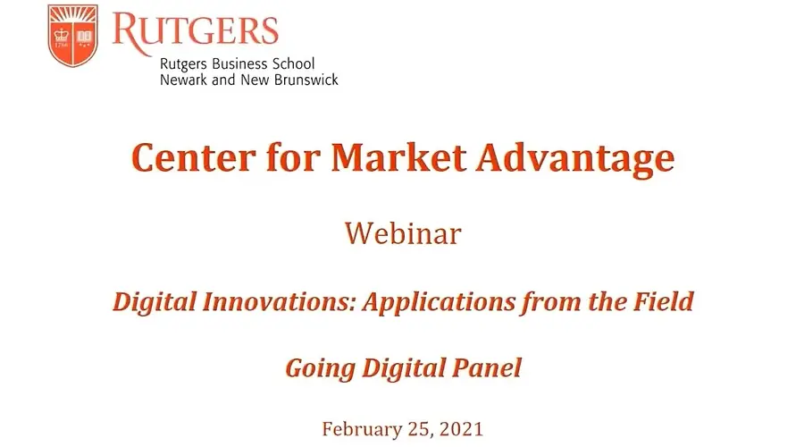 Title card for the CMA Digital Innovations: Applicatios from the Field webinar